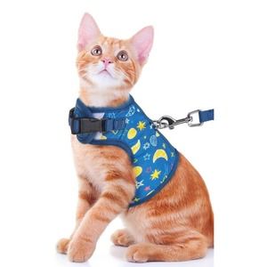 BINGPET Cat Harness Cat Dog Walking Harness Leads Kitties Puppies Sz medium